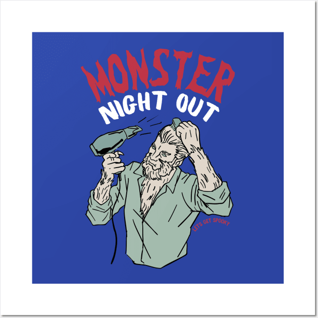 Monster Nightout Halloween Party Wall Art by ChasingTees